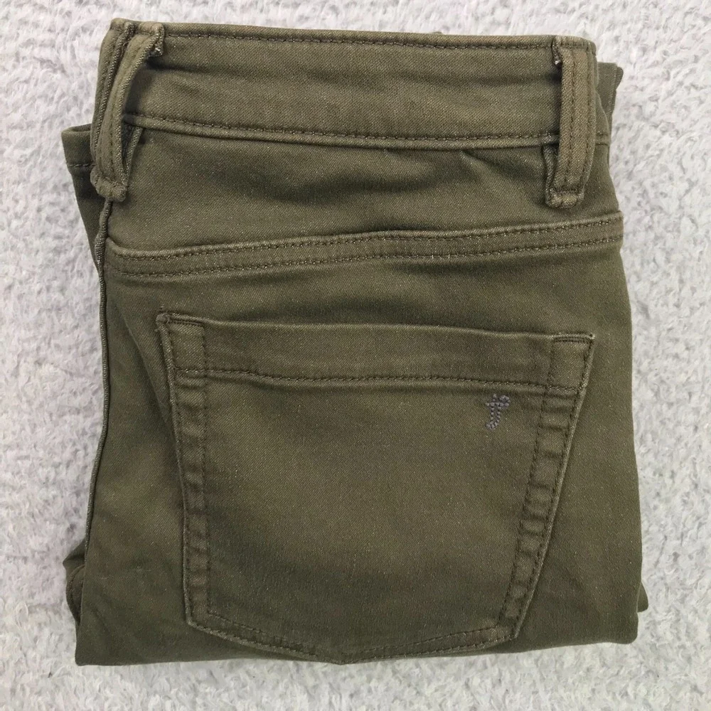 The Perfect Jean NYC Denkahki Mens 29 (30x29) Green Slim Fit Stretch Chino Pants